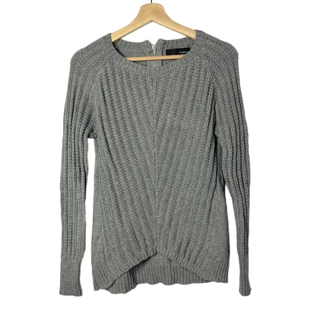 Kaisely Gray‎ Crewneck Knit Pullover Sweater M